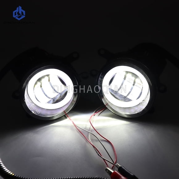 1 Pair Car Fog Light LED Angel Eye DRL Daytime Running Lamp H11 12V High Bright For Toyota RAV4 2016 2017 2018