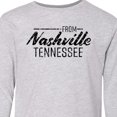 thumbnail image 4 of Inktastic From Nashville, Tennessee- State Capital Distressed Text Long Sleeve Youth T-Shirt, 4 of 5