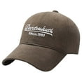 thumbnail image 2 of Holzkary Baseball Cap for Men Women - Classic Adjustable Plain Hat Trucker Hat Cotton Baseball Cap Spring and Summer Letters Embroidered Curved Brim Outdoor Travel Hat Grey One Size, 2 of 4