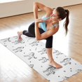 thumbnail image 6 of Black and White Unicorn Hot Yoga Mat Towel Non Slip for Hot Yoga - Quick-Drying Yoga Mat Cover with 4 Corner Pockets with Travel Bag - Hot Yoga Towel Non Slip Grip Moisture Wicking Sweat 70"x26", 6 of 6