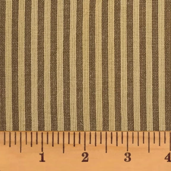 JCS Tuscan Brown 6 Check Homespun Fabric Sold by the Yard