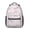 Gray Pink Baseball, variant on Pink Baseball Caps and Balls Pattern Backpack for School, Cute School Bag with Adjustable Shoulder Straps and Padded Back, 15.3"x11"x6.7"