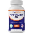 thumbnail image 1 of Suplemento Vitamatic en gel de aceite de menta, 550 mg, 180 cápsulas blandas, 1 of 8