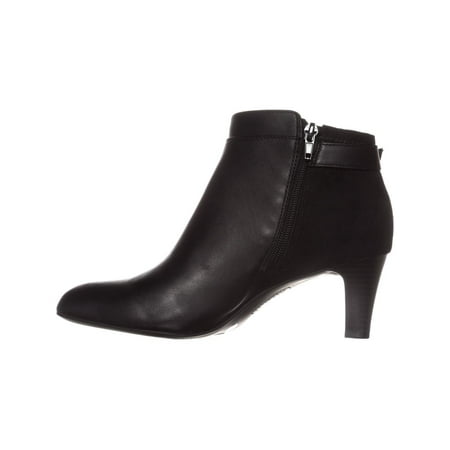 Alfani - Alfani Womens Valmontt Leather Almond Toe Ankle Fashion Boots ...