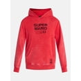thumbnail image 5 of Super Mario Bros. Men's & Big Men's Graphic Hoodie with Overshoulder Print, Sizes XS-5XL, 5 of 5