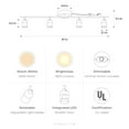thumbnail image 4 of Shura Black 4-Light Plug-In Track Light with Dimmer Switch, Integrated LED Bulbs, 3000K, 4 of 7