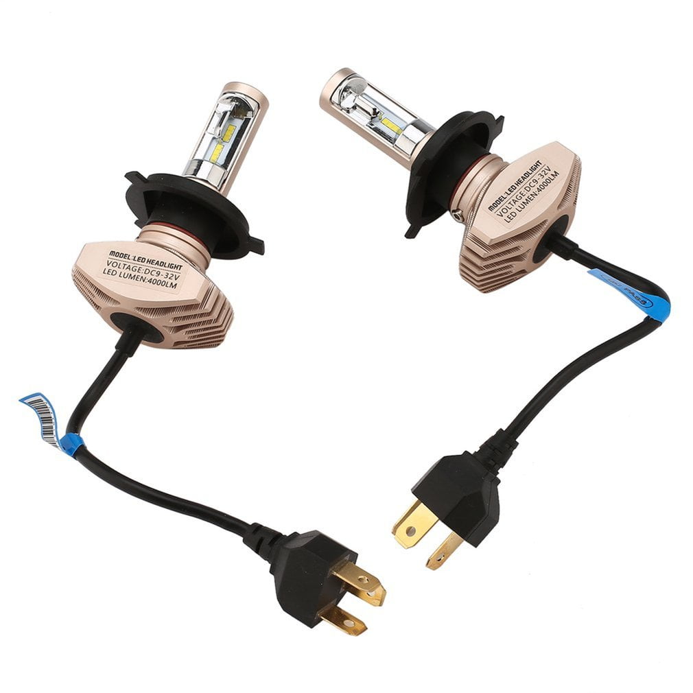 Car LED Headlight Bulbs M1H4 Socket DC 932V 4000LM CSP Waterproof