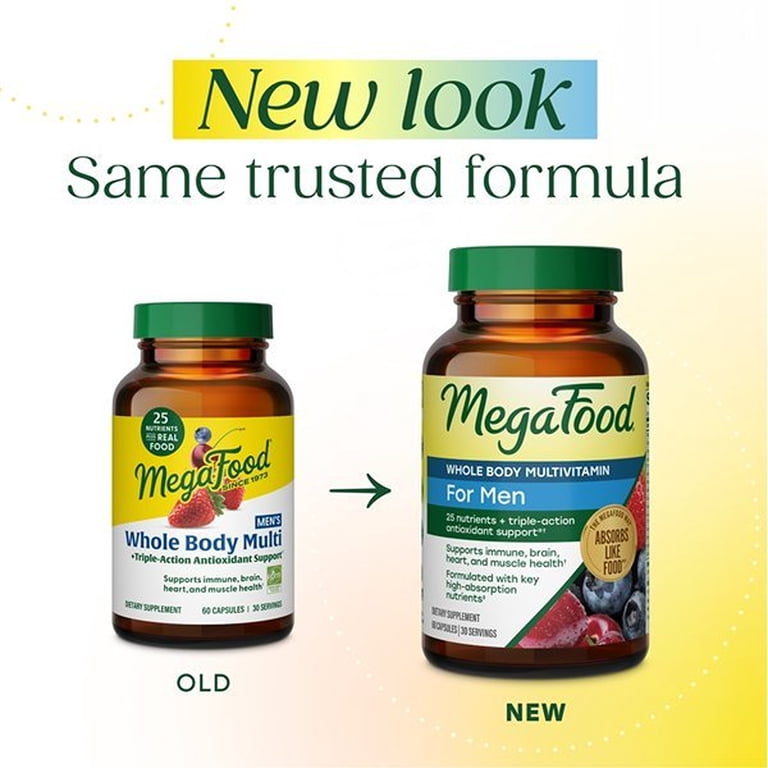 MegaFood Men's Multivitamin Whole Body, 60 Count photo 2