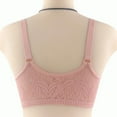 thumbnail image 6 of LMKIHUSA Front Zipper Full Cup Lift Bra, Women's Wireless Zip Front Closure Sports Bra, Cotton Front Closure Bra for Older Women, Womens Everyday Bra,Pink,50, 6 of 6