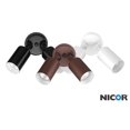 thumbnail image 4 of NICOR Éclairage 100W Noir Double Cylindre Réglable Sécurité Lumière de Projecteur (11521), 4 of 4