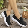 thumbnail image 5 of longantii Orthopedic Dress Shoes for Women Arch Support Slip on Non Slip Running Shoes Breathable Knitted Mesh Stretch House Shoes Comfortable 2026 New Foam Shoes Black, 5 of 6