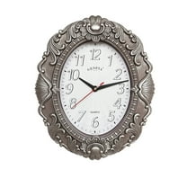 DESIGNICE Wall Clock Spanish Style Living Room Wall Decor Luxurious Oval Shape Modern Wall Clock,492