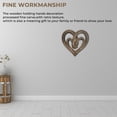 thumbnail image 3 of Manos De Madera Decoración De Pared Mano De Obra Fina Decoración De Pared Adorno Corazón Arte De Pared Escultura Corazón Acabado De Madera Para Pared Hogar Sala De Estar Speravity HA013151-00, 3 of 6
