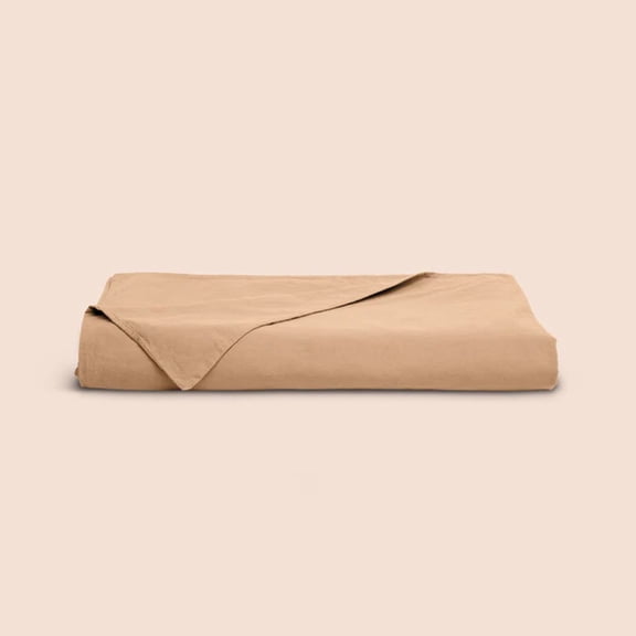 Purecare Dr. Weil Garment Washed Percale Duvet Cover Ochre In Size Full/Queen