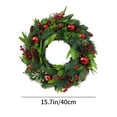 thumbnail image 3 of Suncoda Christmas Wreath, Christmas Wreaths Outdoor Christmas Wreaths for Front Doors Christmas Wreaths for Festive Christmas Party Decorations, Christmas Ornament, 3 of 6