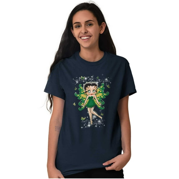 Betty Boop Mystical Fairy Wings Women Plus Size Graphic Tee Tees Brisco Brands 2X
