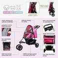 thumbnail image 2 of Petique Revolutionary Durable Pet Stroller for Pets up to 50-lbs Supernova, 2 of 4
