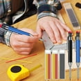 thumbnail image 4 of BTOER Solid Carpenter Pencil Metal Deep Hole Mechanical Marking Pencil Scriber Refill Carpenter Scriber Mechanical Pencil Woodworking, 4 of 9