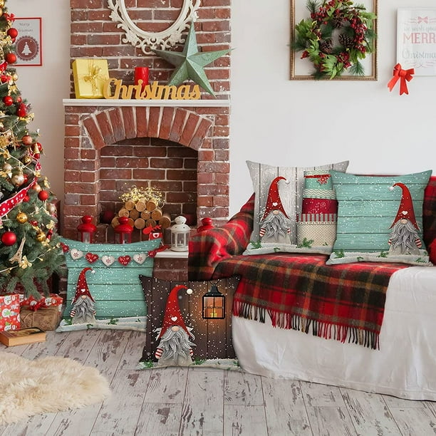 Christmas gnome pillow cover hotsell