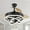 Black, variant on Oaks Aura 42 Inch Retractable Dimmable LED Ceiling Fan Light Remote 3-Color 6-Speed Chandelier