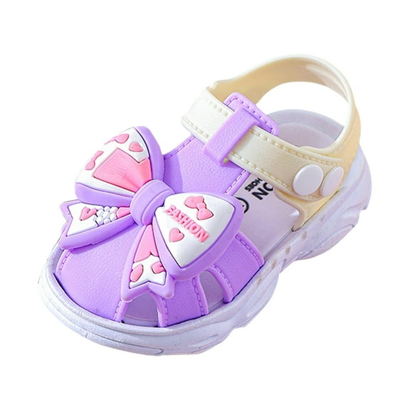 Gubotare Sandals Baby Girl Boy Sandals Comfort Summer Outdoor Casual Beach Shoes Size 5.5 (Purple,Toddler 5.5)