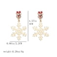 thumbnail image 7 of Segolike 2Pcs Christmas Rhinestone Earrings Rhinestone Jewelry Elegant Unique Trendy Decor Xmas Earrings Charms for Holiday Daily Wear, 7 of 7