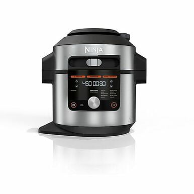 Ninja OL601 Foodi 14-in-1 8-qt. XL Pressure Cooker Steam Fryer with SmartLid, Silver/Black