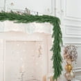 thumbnail image 3 of 9 FT Real Touch Norfolk Pine Garland Green Artificial Christmas Garland Faux Greenery Garland for Holiday Fireplace Mantle Window Indoor Outdoor Decor, Winter Christmas Decorations (1 PCS), 3 of 6