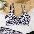 thumbnail image 6 of vigerkar Girls' 3 Piece Set Floral Print Bikini Swimsuit with Beach Skirt Cute Ruched Bathing Suit (Black, 13-14 Years), 6 of 6