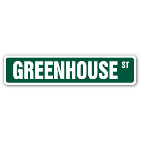 Greenhouse Sign GREENHOUSE Street Sign flowers plants florist landscape landscaper | Indoor/Outdoor | 24