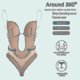 thumbnail image 2 of Women Plunging Deep V-neck Body Shaper Strapless Backless Bodysuit Shapewear U Plunge Seamless Thong Full Bodysuits, 2 of 4