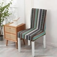 thumbnail image 4 of Chair Covers for Dining Room 4 Pack, Stretch Rustic Bohemian Chair Covers, Washable Polyester Kitchen Slipcovers, Removable Seat Protector for Home or Party, 4 of 7