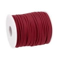 thumbnail image 1 of Unique Bargains Corde en Cuir Plate Suédée 2,6 mm de 49,21 Yards pour Bricolage, Rouge Vin 1 Rouleau, 1 of 7