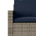 thumbnail image 6 of vidaXL 6 Piece Patio Sofa Set with Cushions Gray Poly Rattan, 6 of 8