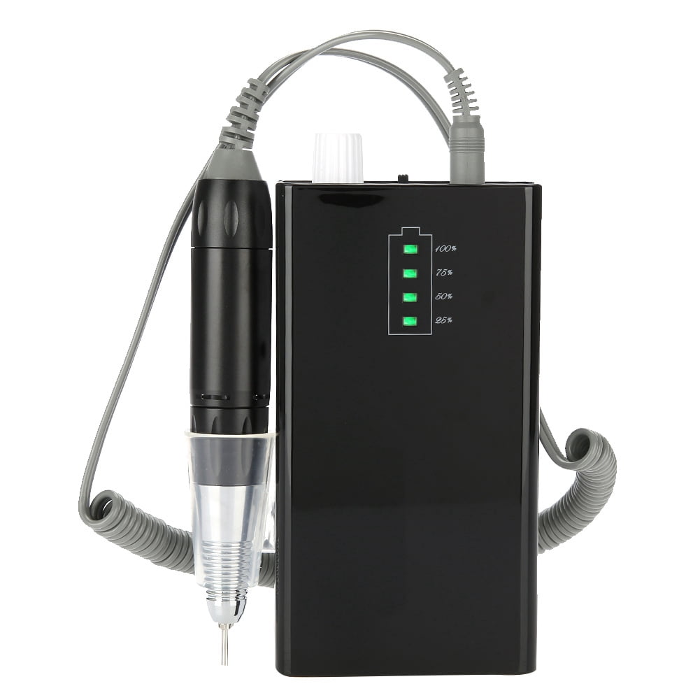 LAZIOEGR Professional 30000 RPM Electric Nail Drill Cordless Rechargeable Efile Nail File for Acrylic Gel Nails Manicure Pedicure Tool Kit Portable (11.02 inches / 28.0 cm)