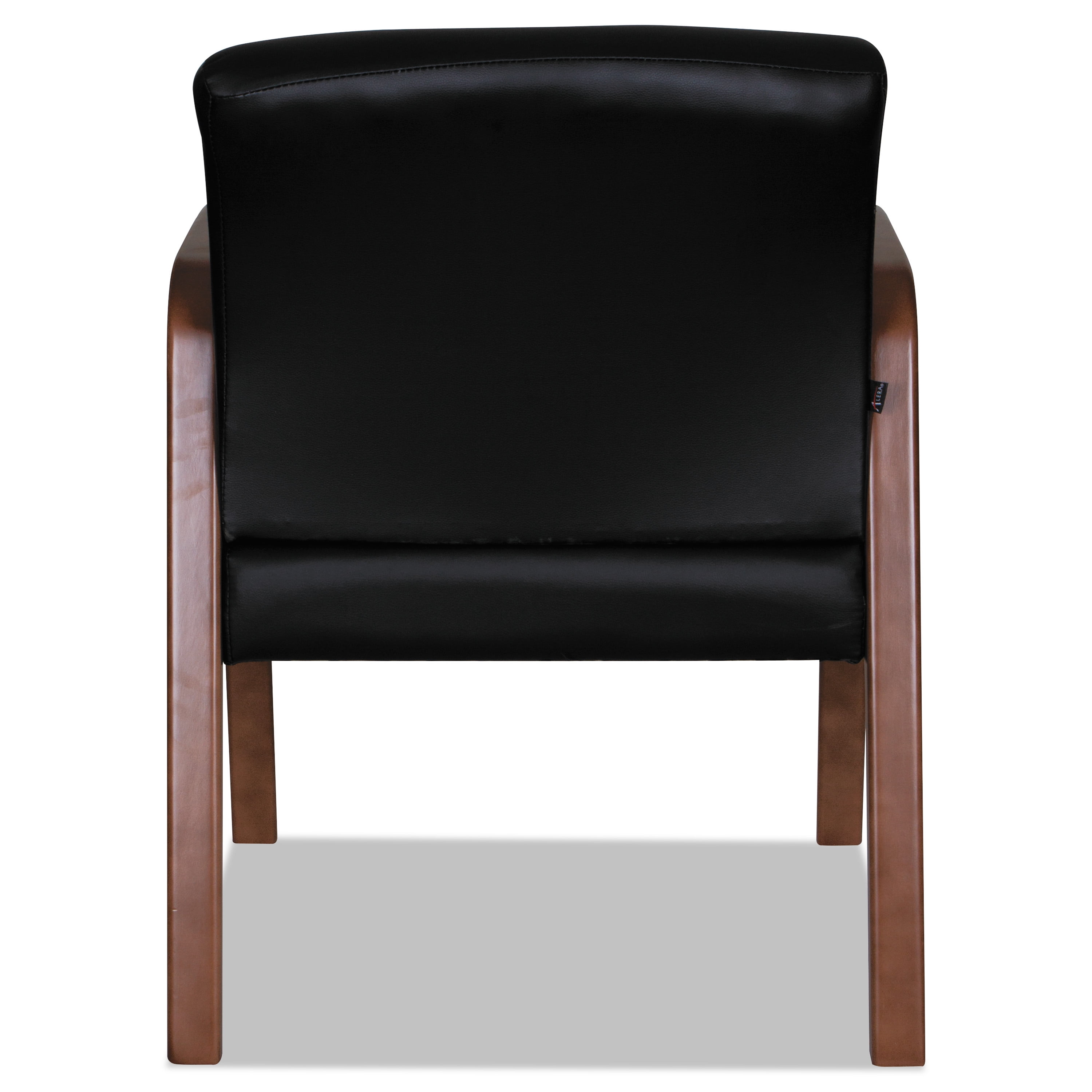 BK//Walnut 20 7//8x20 7//8x17 7//8 Alera Reception Lounge WL Series Guest Chair