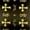 Black / Gold, variant on Metallic Clerical Church Cross Brocade Fabric 58/60" Wide Sold By The Yard Many Colors (White / Silver)