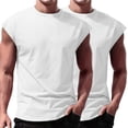 thumbnail image 2 of Men’s V Neck Sleeveless Tank Top Casual Two Pack Undershirt, 2 of 8