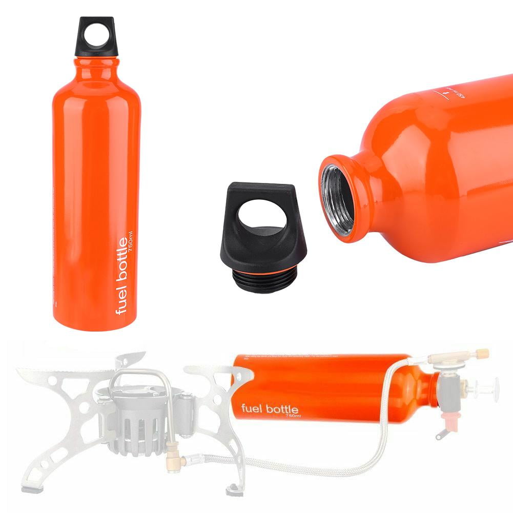 Sonew Outdoor Fuel Bottle, Portable Fuel Bottle,750 ML Outdoor Portable Gas Stove Tank Oil