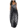 thumbnail image 1 of Nouvelle Robe Imprimé Léopard Sans Manches Ample Maxi Robe Longue avec Poches Robe Longue Bohème, 1 of 7