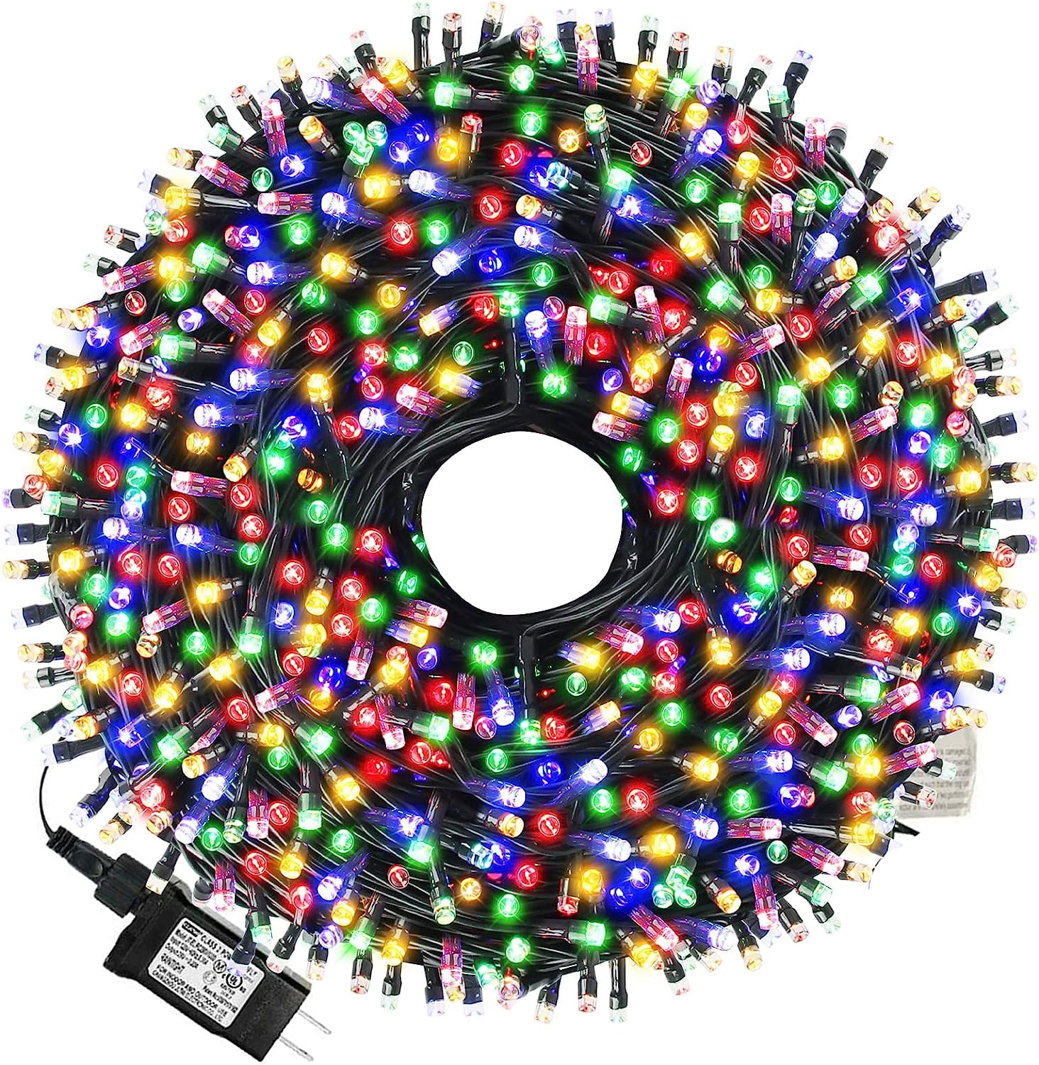 66ft 200 LED Christmas String Lights, Plug in 8 Modes Christmas Lights
