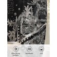 thumbnail image 6 of Sheer Curtains 54 Inch Length 2 Panels Set for Kitchen, Black Coastal Starfish Semi Sheer Curtains for Windows, Vintage Coral Seahorse Shell Voile Window Treatments Rod Pocket Curtain, 6 of 7