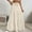 Beige, variant on Miqool Womens Ruffle Maxi Skirts Elastic High Waisted A-Line Long Skirts Summer Casual Boho Flowy Skirts with Drawstring