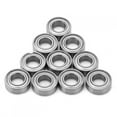 thumbnail image 2 of Gonnely Rodamientos de bolas-10pcs R166ZZ 4.762 * 9.525 * 3.175 mm Rodamientos de Bolas de Acero de Ranura Profunda Blindados de Metal de un Solo Rodillo, 2 of 10