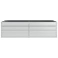 thumbnail image 6 of vidaXL Garden Raised Bed Galvanized Steel Silver Patio Flower Box Multi Sizes, 6 of 49