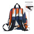 thumbnail image 5 of FORMRS School Backpack with Front Zippered Pocket 12" Student Travel Daypack, Blue Abstract Wavy, 5 of 6
