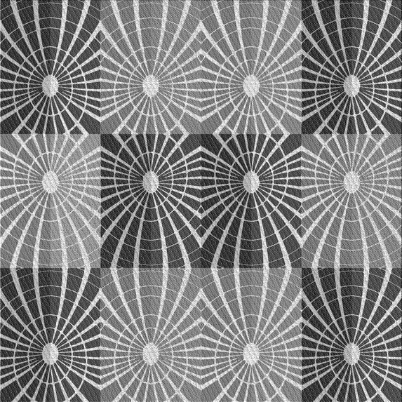 Ahgly Company Machine Washable Indoor Square Transitional Gray Cloud Gray Area Rugs, 7' Square