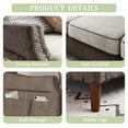 thumbnail image 4 of Walsunny 78” L Shaped Sofa Couch, 3-Seat Sectional Couch with Reversible Ottoman, Modern Fabric Sofa with Side Storage Bag, 4 of 6