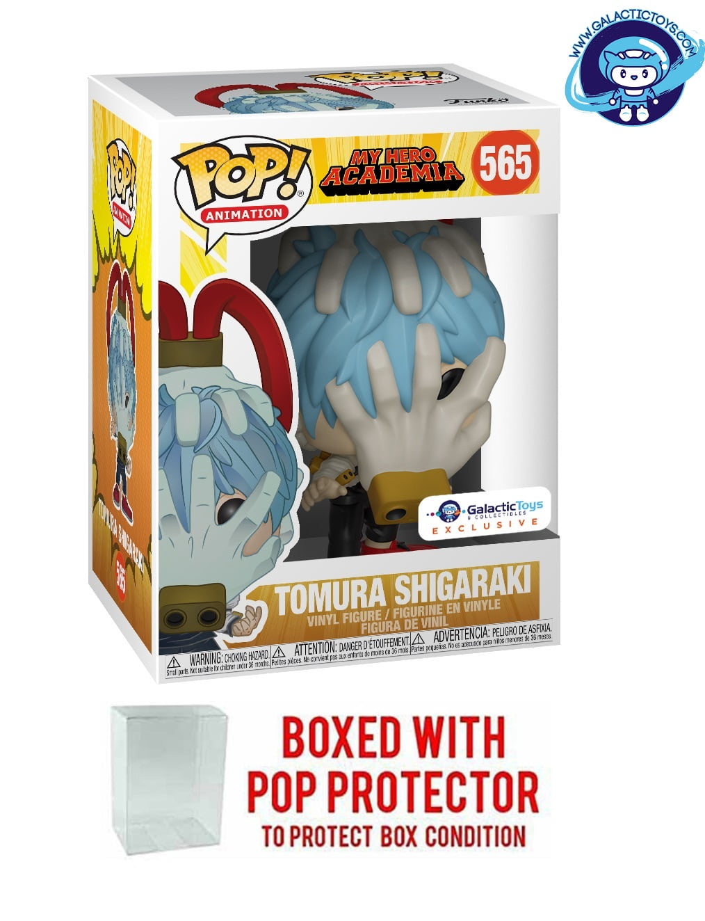 Funko Pop Animation: My Hero Academia Tomura Shigaraki Galactic Toys Exclusive w/ Pop Protector