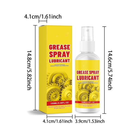 ToyKingdee Multi-Purpose Grease Spray Lubricant & Rust Remover for Metal Tools, Chains and Equipment